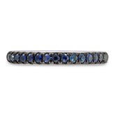 0.41ct 14k White Gold Blue Sapphire Lady's Band